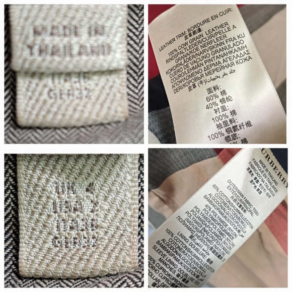 Burberry Women's Trench Coat Jacket Red Brookesby Short Length Size 2 US - Picture 14 of 16